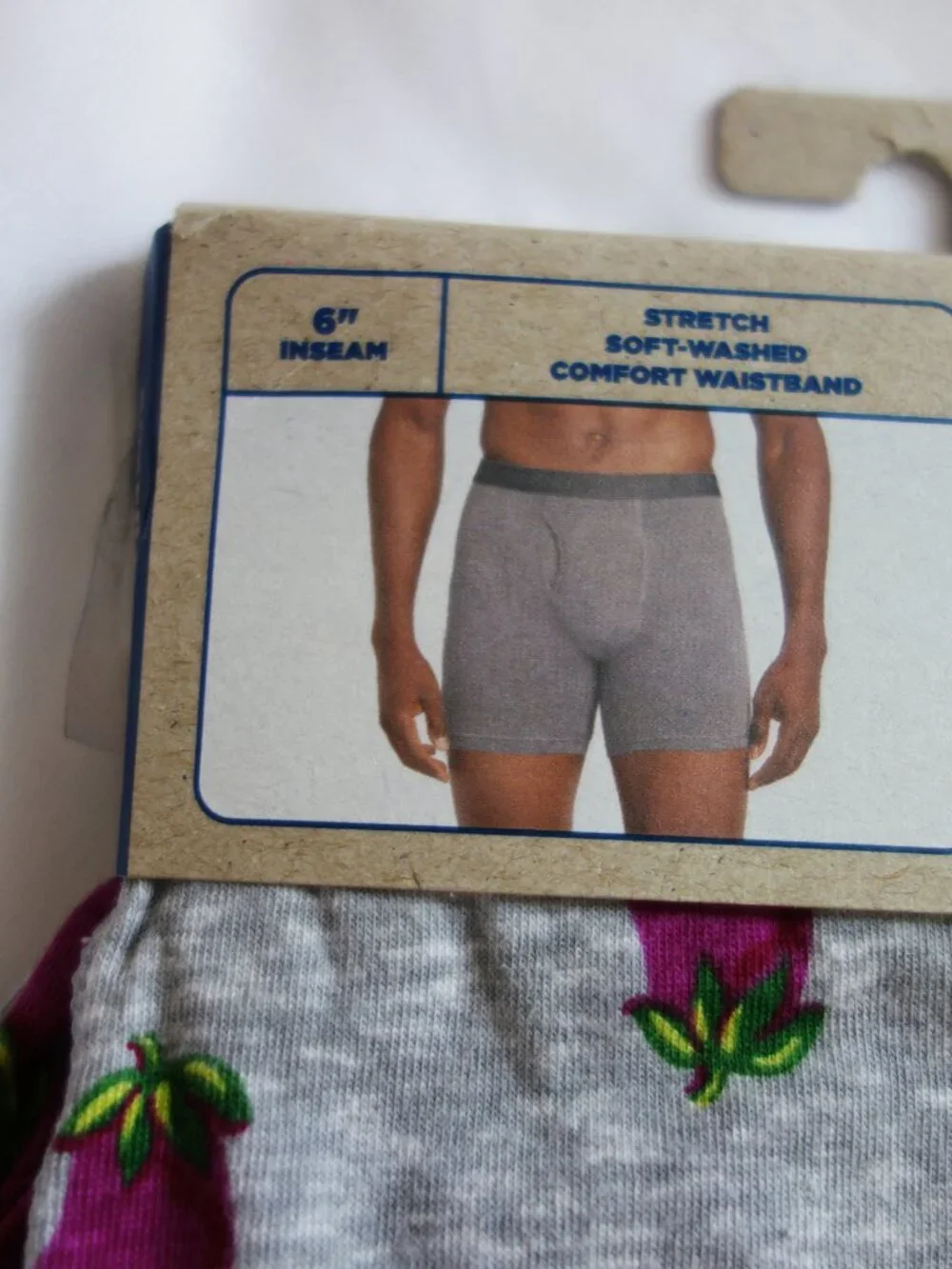 Old Navy Men's Soft-Washed Boxer Briefs -- 6 inch inseam (XXL) Eggplant NWT!